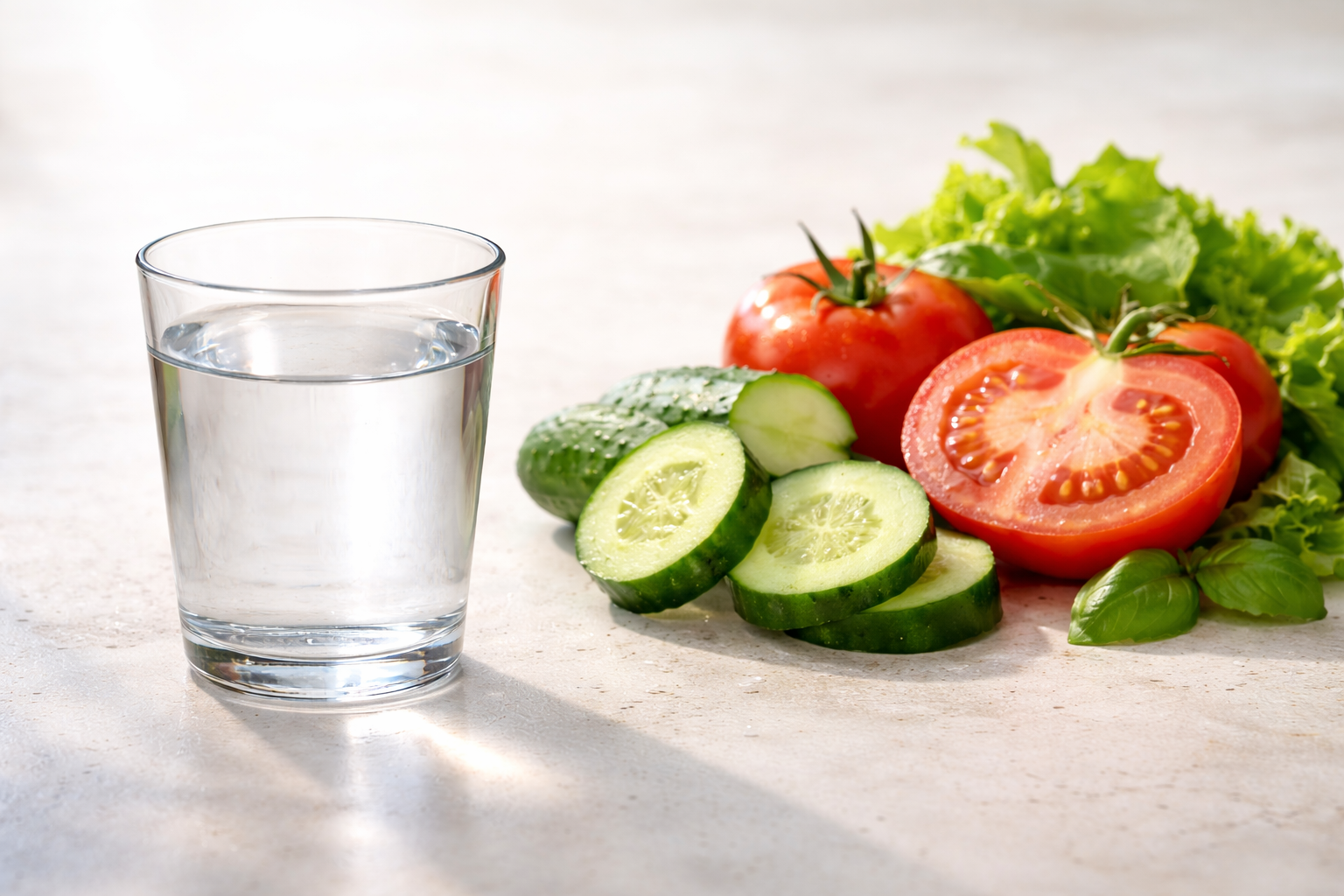 Hydratation par l’eau et les aliments